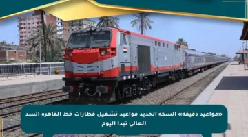 «مواعيد دقيقة» السكة الحديد مواعيد تشغيل قطارات خط القاهرة السد العالي تبدأ اليوم